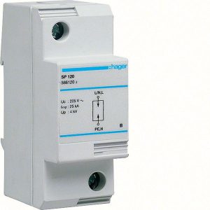 Hager SP120 Blixtströmavledare max 100 A 50 kA