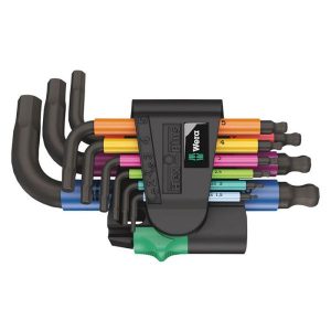 Wera 950/9 Hex-Plus Multicolour 2 Vinkelskruvmejselsats 9 delar