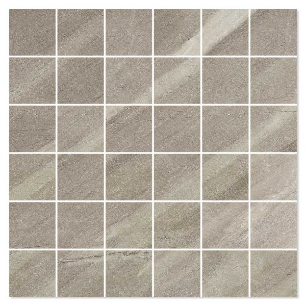 Burlingstone Mosaik Klinker Brun 5x5 cm (30x30 cm)