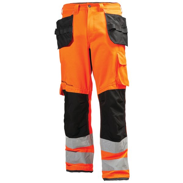 H/H Workwear Alna Arbetsbyxa varsel, orange/grå D100