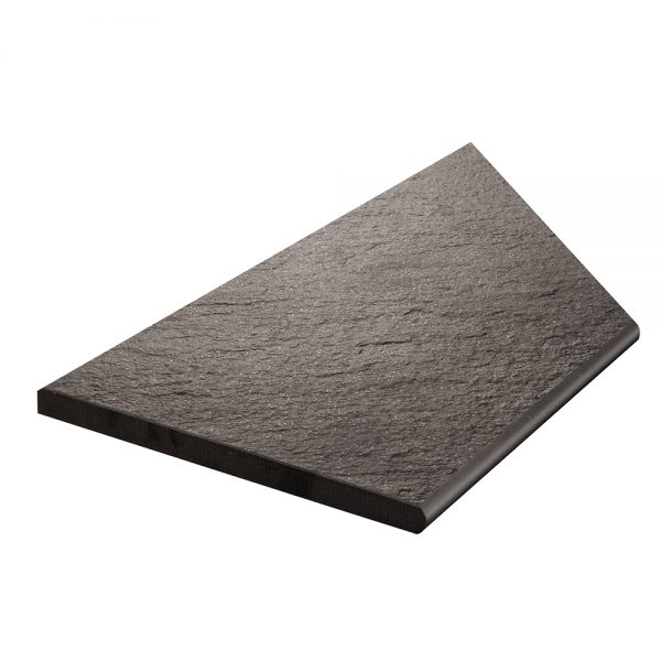 Klinker Bricmate Z Quartzit Black Pool Inner Corner Left 30x60 cm