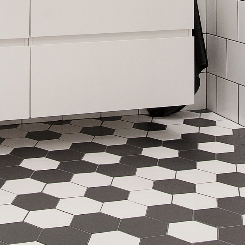 Klinker Hexagon White 18x20 cm Klinker Hexagon White 18x20 cm