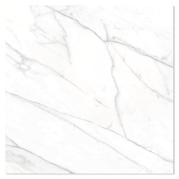 Marmor Klinker Florens Carrara Vit Polerad 120x120 cm