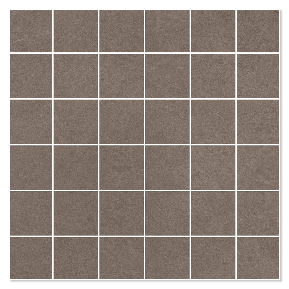 Mosaik Klinker Core Mörkbrun Matt Rund 30x30 (5x5) cm Mosaik Klinker Core Mörkbrun Matt Rund 30x30 (5x5) cm