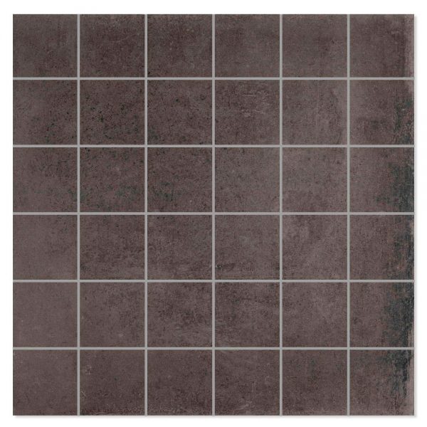 Mosaik Klinker Temper Svart 30x30 (5x5) cm