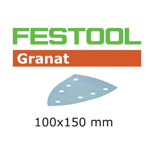 Festool STF GR DELTA Slippapper 7-hålat, 10-pack P40