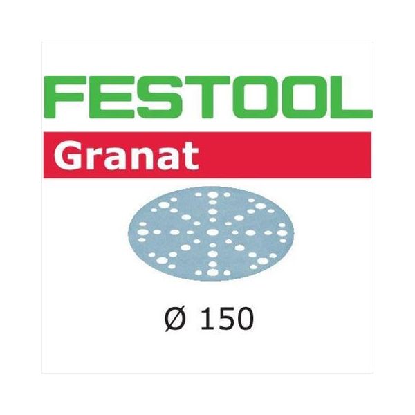 Festool STF GR Slippapper 150mm, 48-hålat, 10-pack P60 P60