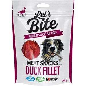 Hundgodis Lets Bite Meat Snacks Ankfilé 300g