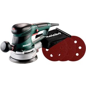 Metabo SXE 450 TURBOTEC Excenterslip med 25-pack slippapper, 350 W