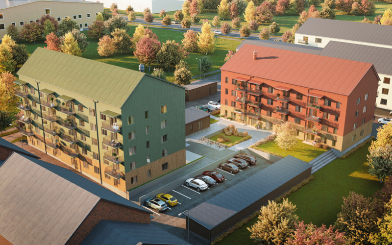 Innovativt byggande revolutionerar: Sveriges första Kombohus i trä invigt