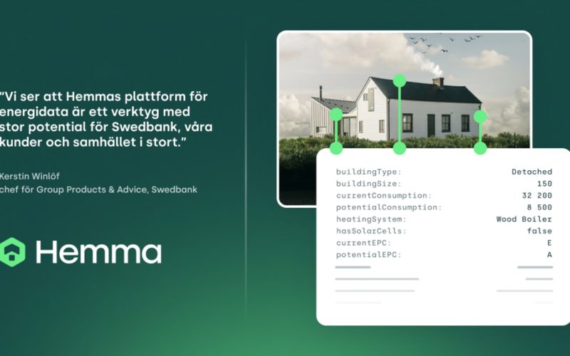 Swedbank satsar på klimatsmart SaaS-platform med investering i Hemma